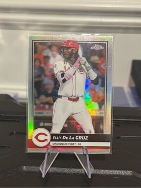 🔥 2026 Elly De La Cruz Topps Chrome Prizm Card.